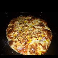 Whole wheat cheese pizza A picture of Whole wheat cheese pizza.