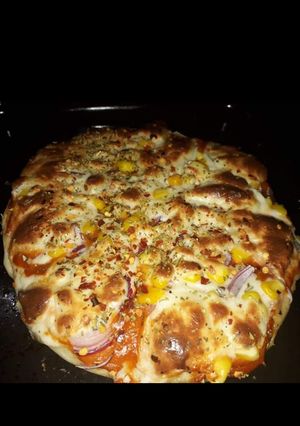 A picture of Whole wheat cheese pizza.