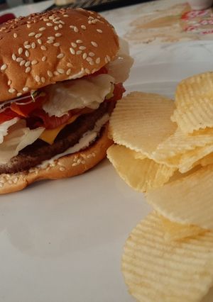 Una foto de Hamburguesa a la Esther 😀