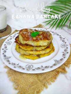 Foto resep Fluffy Banana Pancake