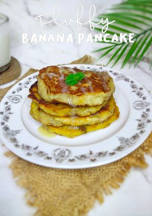 Foto resep Fluffy Banana Pancake