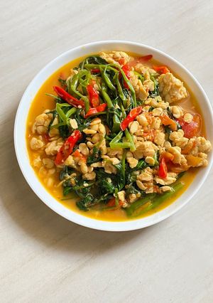 Foto resep Tumis Kangkung Tempe Hancur