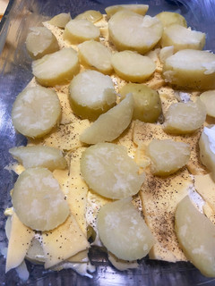Una foto de Papas gratinadas
