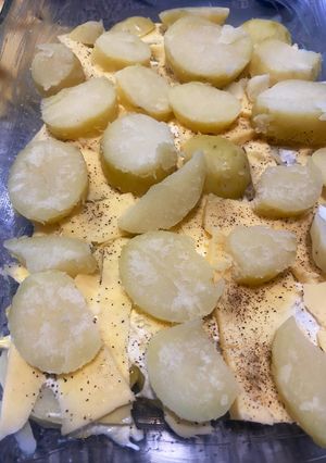 Una foto de Papas gratinadas