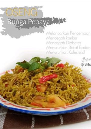 Foto resep Oseng Bunga Pepaya