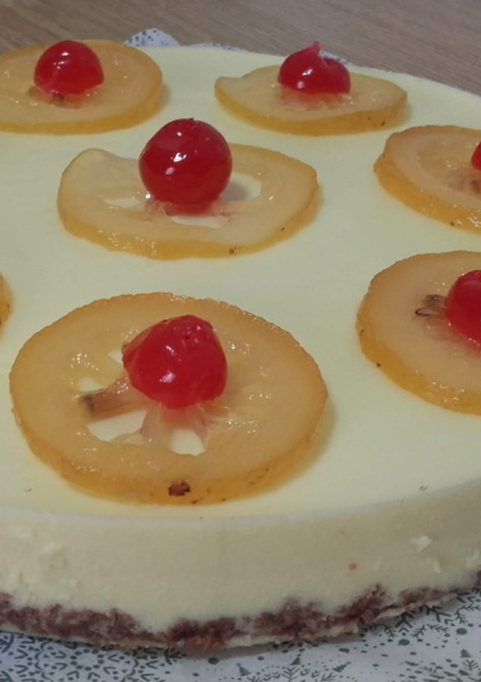 Una foto de Tarta de limón sin horno