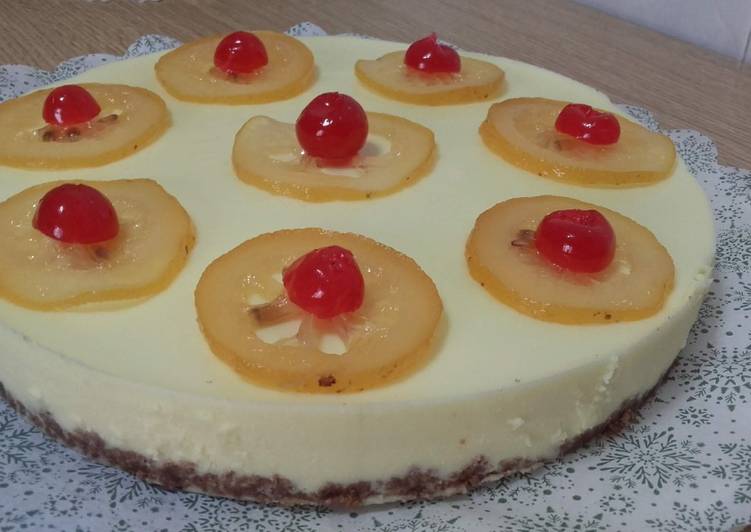 Tarta de limón sin horno
