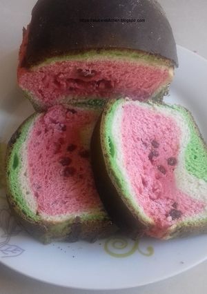 A picture of Watermelon Lookalike Bread.