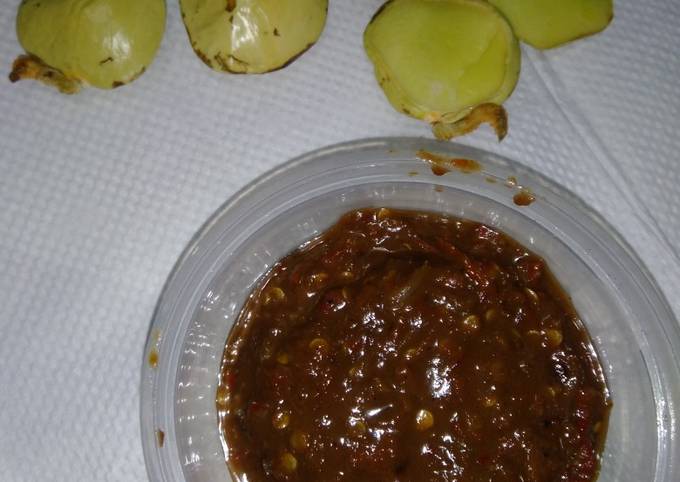 Sambal terasi (matang)