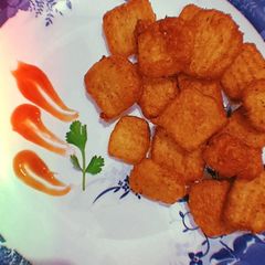 Crispy potato bites 🥔 A picture of Crispy potato bites 🥔.