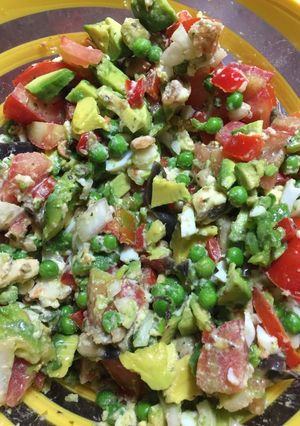 Una foto de Ensalada multicolor