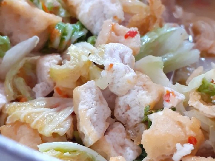 Cara Gampang Menyiapkan Resep Tumis Sawi putih+Tahu putih Sederhana ala anak kos yang Lezat Sekali Anti Ribet, Menggugah Selera