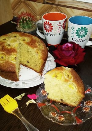 عکسی از دستور کیک موز و گردو