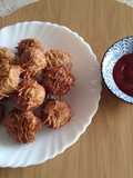 Vermicelli potato chutney coins