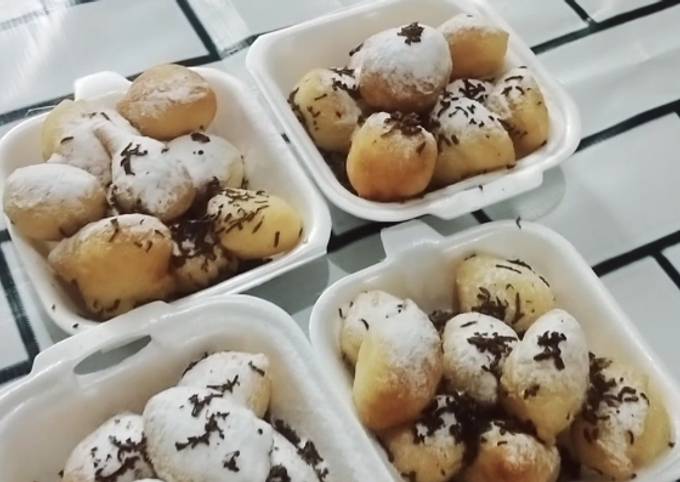 Anti Ribet, Membuat 2. Donat Yunani/ Donat lukumedes tanpa telur tanpa ulen Kekinian