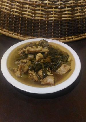 Foto resep Tumis sawi asin cah ayam