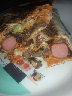 A picture of Beef shawarma.