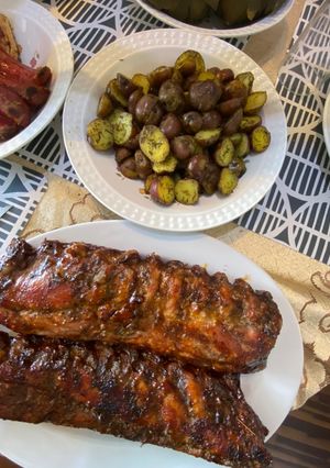 Una foto de Costillas bbq