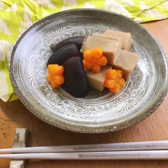 A picture of Sugar-free. Japanese super diet foodStewed dishes made with "Koya Tofu".