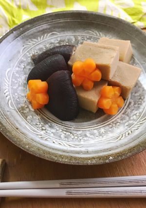 A picture of Sugar-free. Japanese super diet foodStewed dishes made with "Koya Tofu".