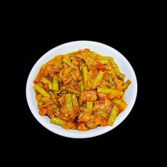 A picture of Gawar/Cluster Beans In Onion Tomato Gravy.