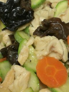 Foto resep Ayam tumis timun jepang