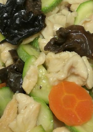 Foto resep Ayam tumis timun jepang