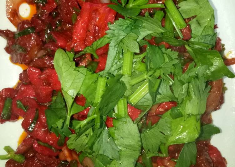 Resepi Daging merah ala thai yang Mudah