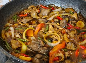 Foto resep Ati Ampela Usus Saus Pedas