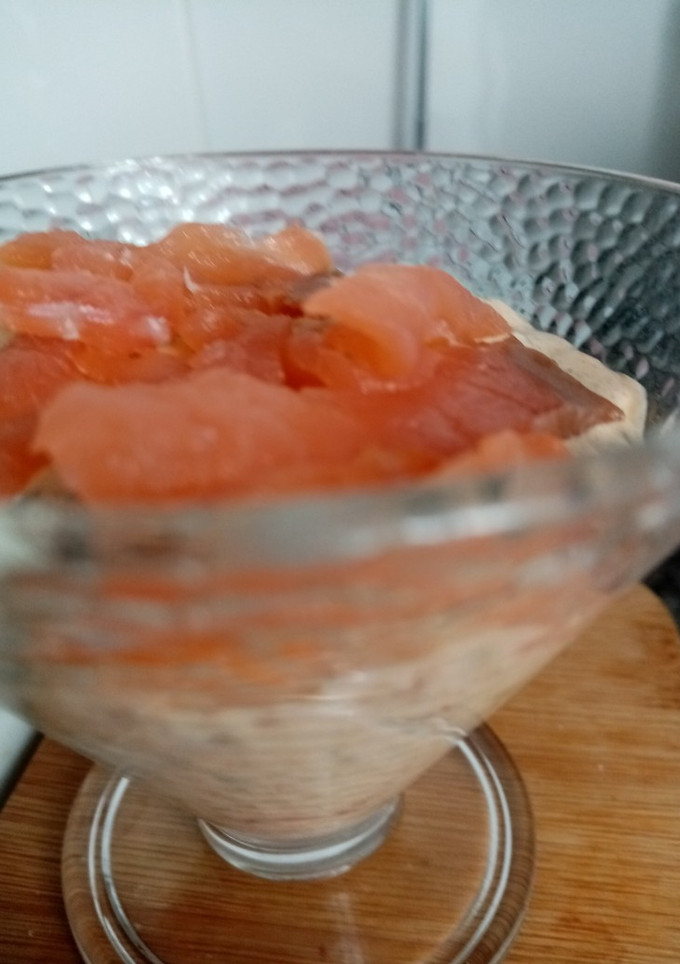 Una foto de Queso con salmón