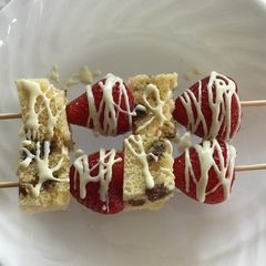 Strawberry kebabs A picture of Strawberry kebabs.
