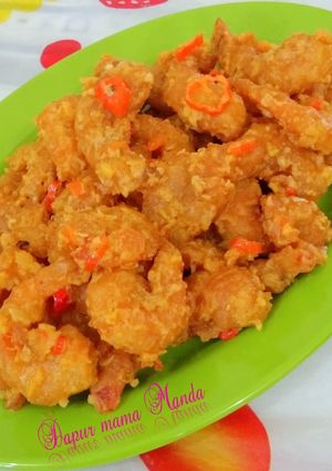 Foto resep Udang, Cumi, Tahu Saus Telur Asin Praktis