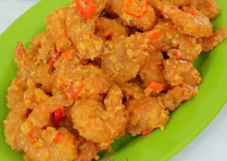 Resep Udang Cumi Tahu Saus Telur Asin Praktis oleh Wulan 