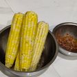 Jagung rebus +sambal