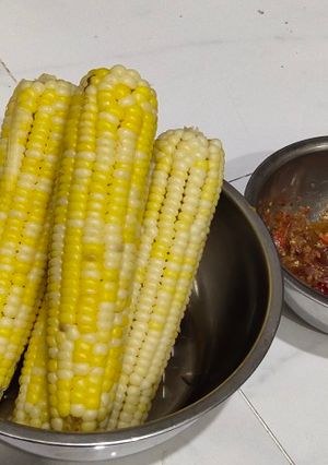 Foto resep Jagung rebus +sambal