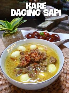 Foto resep Kare daging sapi & telur puyuh