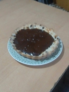 Una foto de Tarta de dulce de leche y chocolate