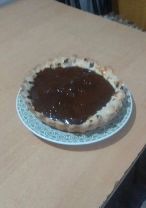 Una foto de Tarta de dulce de leche y chocolate