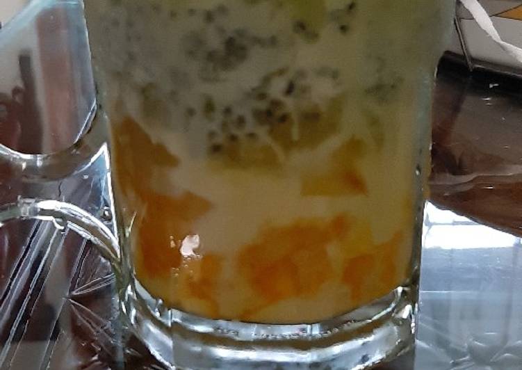 Resep Orange Sparkling Melon Squash 🍊🍈🍹, Bisa Manjain Lidah