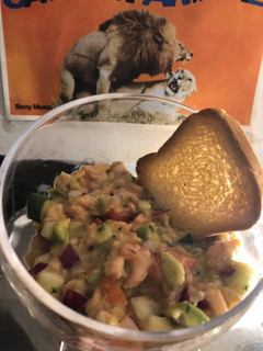 Una foto de Ceviche de salmón 🦀