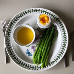 A picture of Asparagus and Duck’s Egg.