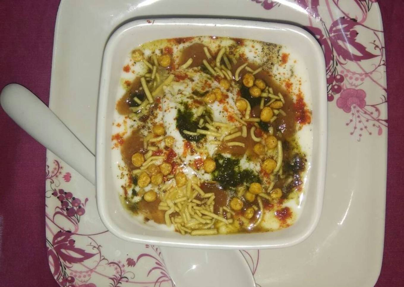 Leftover idli chaat