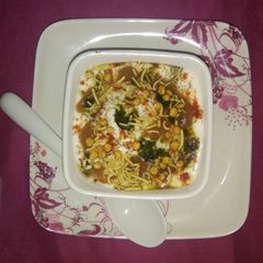 Leftover idli chaat A picture of Leftover idli chaat.