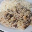 Strogonof con arroz blanco