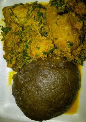A picture of Egusi soup.