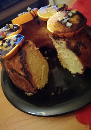 Narancsos kevert kuglóf recept fotója