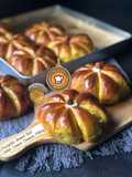 Pumpkin Bread Roll With Cream Cheese Filling