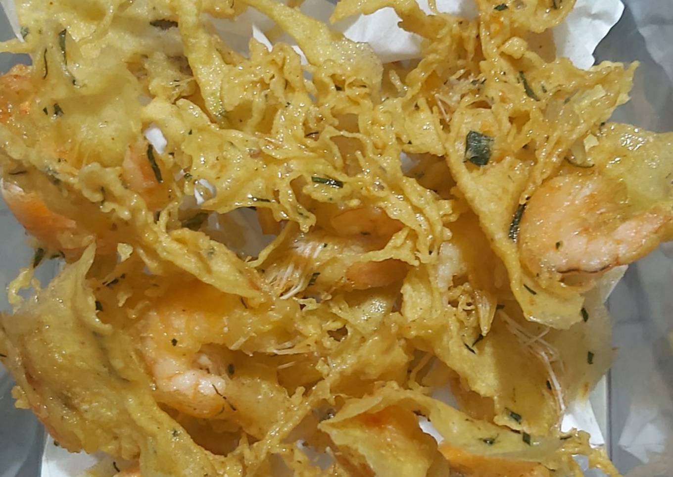 Peyek udang kriuk