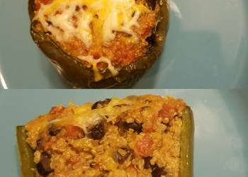 Easiest Way to Recipe Yummy Quinoa stuffed peppers