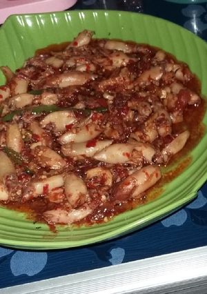 Foto resep Cumi pedas